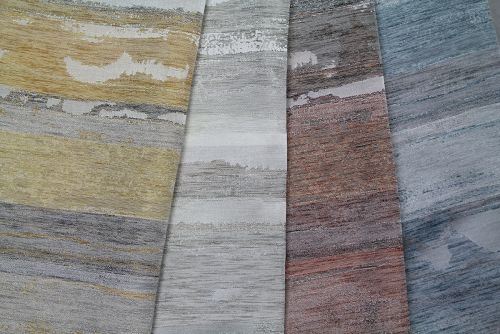 12326 Jacquard-Querstreifen in trendigen Farben